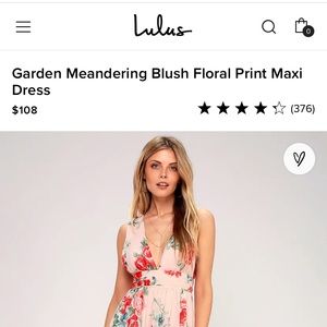 Lulus print maxi dress